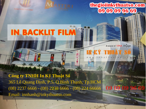 In backlit film giá rẻ chất lượng cao tại Công ty TNHH In Kỹ Thuật Số - Digital Printing