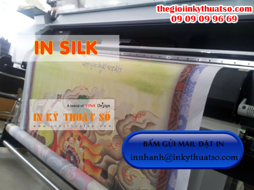 In vải silk giá rẻ tại Công ty TNHH In Kỹ Thuật Số - Digital Printing